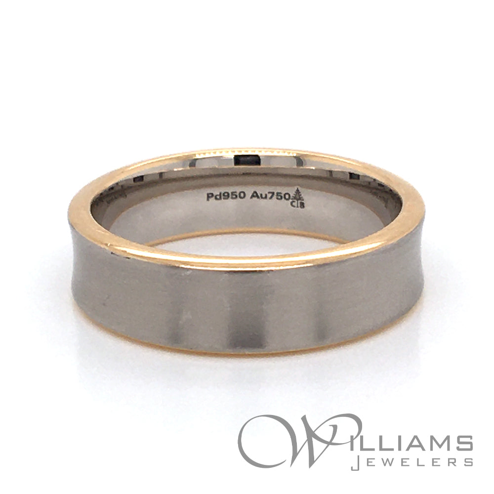 Gentleman's Palladium Wedding Ring - Artfull Expression