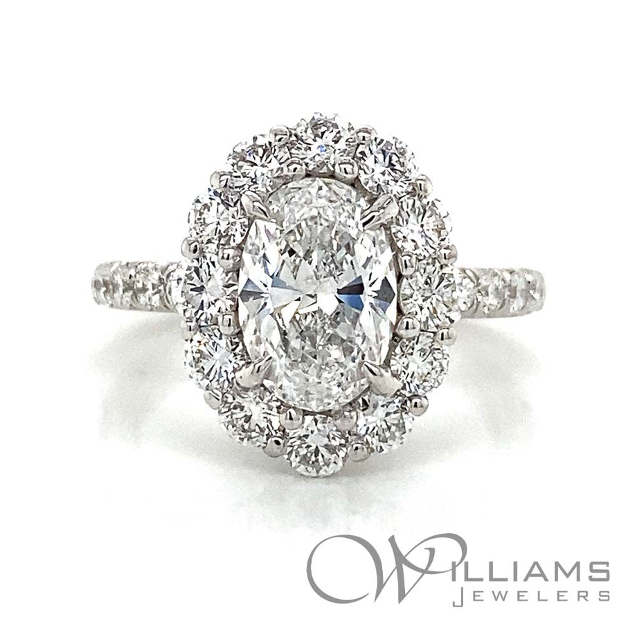 JB Star Plat Diamond Engagement Ring Williams Jewelers