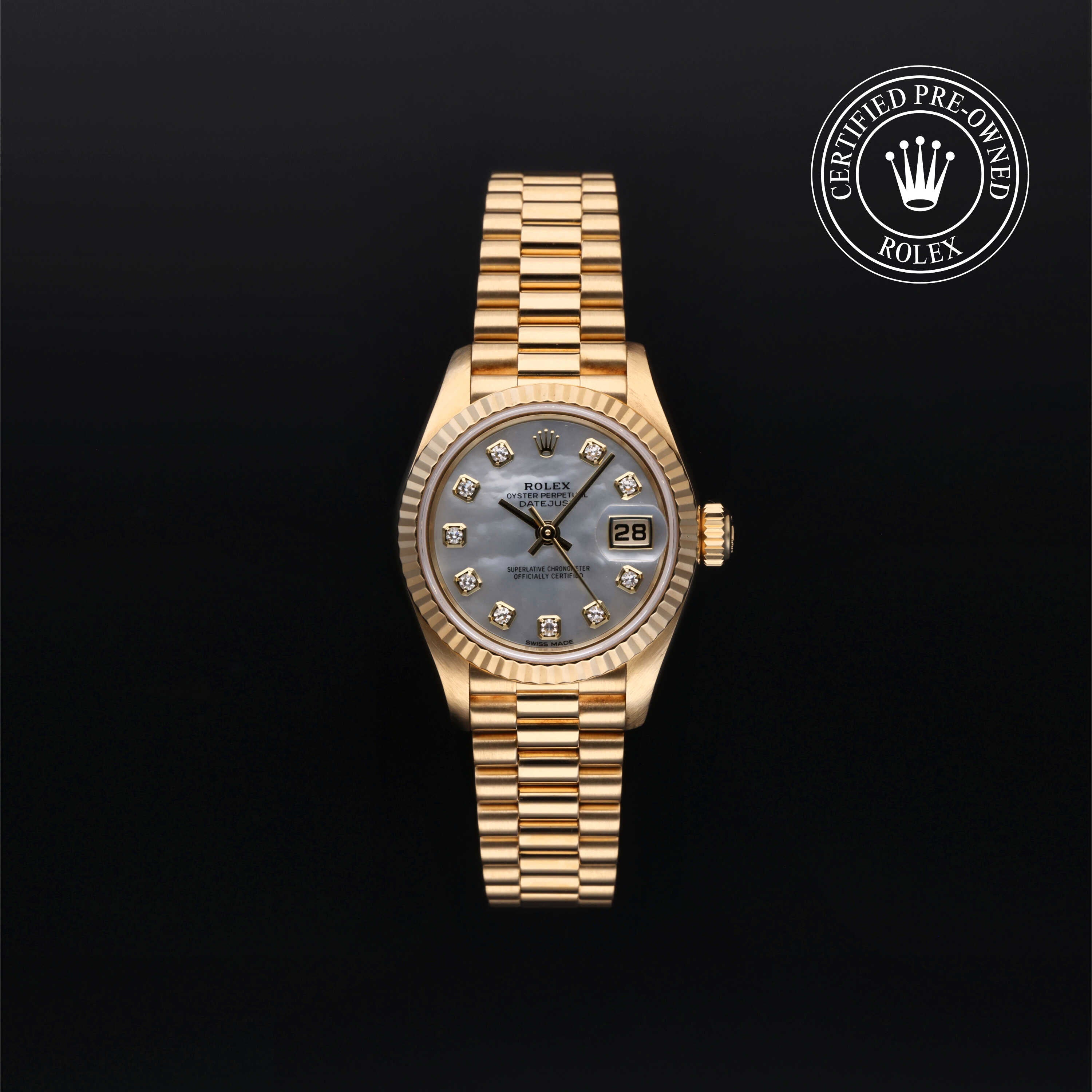 lady　0509 Rolex Certified Pre-Owned Lady-Datejust, 26 mm, 1987, Gold